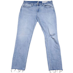 Rag & Bone Dre Low-Rise Slim Boyfriend Distressed Fray Ankle Jeans 31 Inseam 30